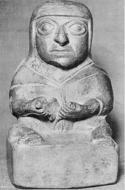 A head binding method and skulls recovered from ancient graves showing the effec