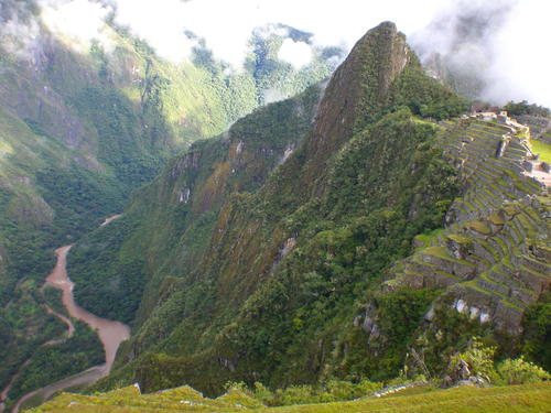 A different kind of shot of Machu Picchu. You can really see why another meaning for